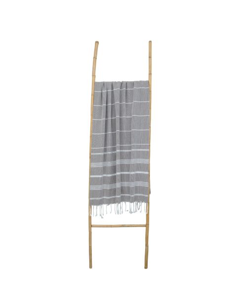 Fouta Mykonos in cotone tortora - 100x200 cm