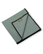 4 Set de table toile de coton Jules vert céladon/noirs - 35x45 cm