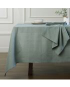 Lot de 4 serviettes de table lin lavé Paul vert céladon - 45x45 cm