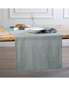Lot de 4 serviettes de table lin lavé Paul vert céladon - 45x45 cm