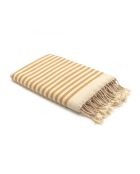 Hossegor mosterdgele XXL katoenen fouta - 200x200 cm