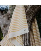 Hossegor mosterdgele XXL katoenen fouta - 200x200 cm