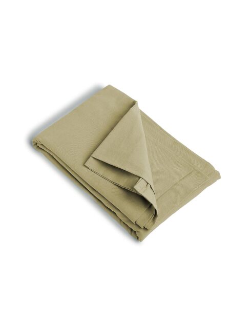 Drap housse en coton lavé Luna sable