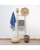Newport Griechische blaue Baumwollfouta - 100x200 cm