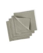 Lot de 4 serviettes de table lin lavé Paul naturelles - 45x45 cm