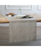 Lot de 4 serviettes de table lin lavé Paul naturelles - 45x45 cm