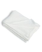Lot de 4 serviettes de table gaze de coton Carla blanches - 40x40 cm