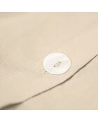 Parure de lit en satin de coton Julia latte