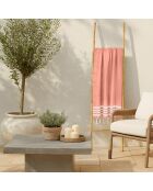 Newport Baumwollfouta korallenorange - 100x200 cm