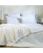 Lot de 2 Taies d'oreiller gaze de coton Carla blanches