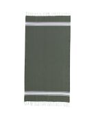 Fouta XXL in cotone verde kaki St Tropez - 200x200 cm
