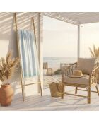 Pareo fouta in cotone Bora Bora blu pallido/verde turchese - 100x200 cm