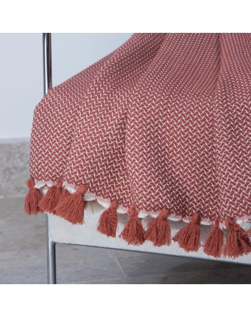 Rotes Tomette-Baumwollplaid Verbier