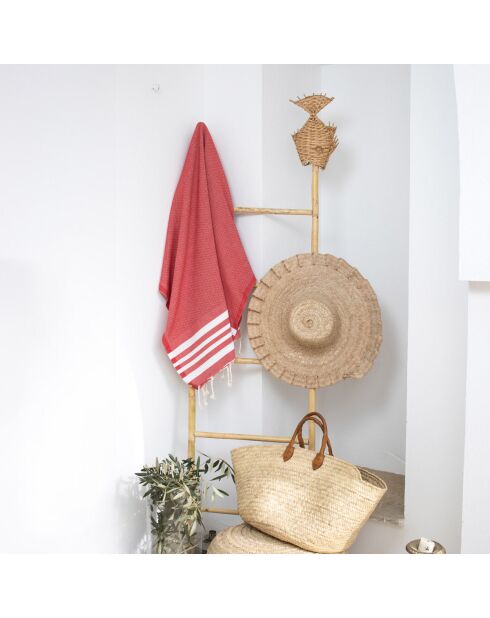 Newport Baumwollfouta rot - 100x200 cm