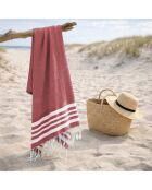 Newport Baumwollfouta rot - 100x200 cm