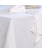 Mantel de gasa de algodón blanco Carla