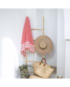 Fouta Newport in cotone malabar rosa - 100x200 cm