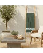 St Tropez olivgrüne Baumwollfouta - 100x200 cm