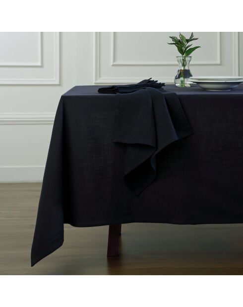 Mantel de lona de algodón Louis fusain