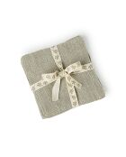 Set di 4 sottobicchieri Louis in tela di cotone naturale - 10x10 cm