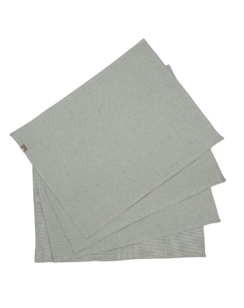4 Colette Tischset aus olivgrüner Baumwolle - 35x50 cm
