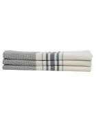 Lot de 3 Torchon en coton Louise taupe - 45x70 cm