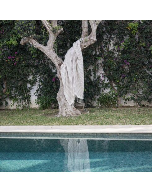 Fouta in cotone Hossegor taupe xxxl - 200x300 cm