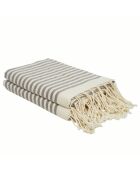 Set aus 2 Hossegor Baumwollfoutas, 100 x 200 cm, taupe