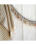 Set aus 2 Hossegor Baumwollfoutas, 100 x 200 cm, taupe