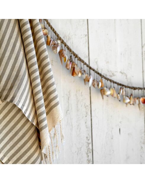Set aus 2 Hossegor Baumwollfoutas, 100 x 200 cm, taupe