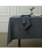 Mantel de gasa de algodón azul naranja Carla
