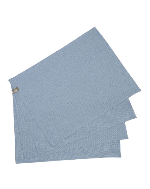 4 Colette Griechisches blaues Baumwoll-Tischset - 35x50 cm