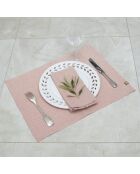 4 Set de table en coton Colette rouge tomette - 35x50 cm