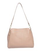 Bandolera de piel empolvada - 23x27x11 cm
