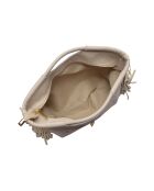 Bolso de piel beige - 25x37 cm