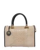 Handtasche aus Schlammleder mit oberen Griffen - 24x32x17 cm