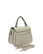Sac à main en cuir beige - 19.5x23x11.5cm