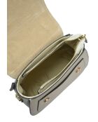Sac à main en cuir beige - 19.5x23x11.5cm