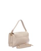 Bolso de piel beige - 19x28x12 cm