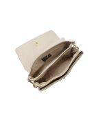 Bolso de piel beige - 19x28x12 cm
