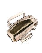 Sac à main en cuir beige - 26.5x31x14.5 cm