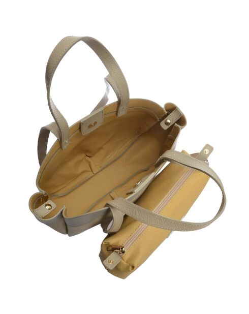 Schultertasche aus Schlammleder - 27x29x7 cm