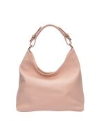 Sac porté épaule en cuir rosa - 28x44x14 cm