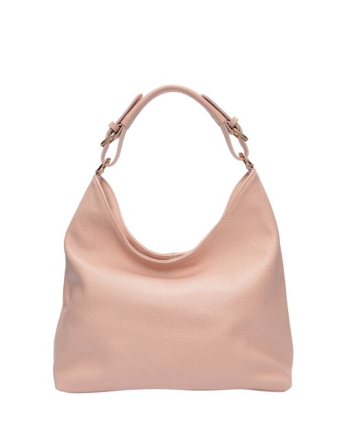 Sac porté épaule en cuir rosa - 28x44x14 cm