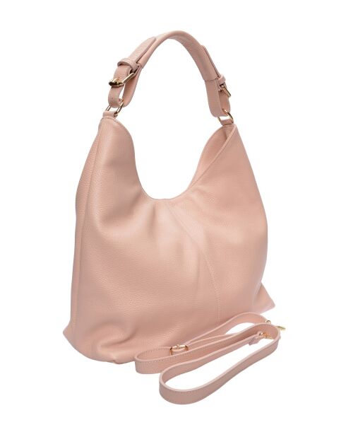 Sac porté épaule en cuir rosa - 28x44x14 cm