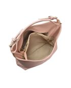 Sac porté épaule en cuir rosa - 28x44x14 cm