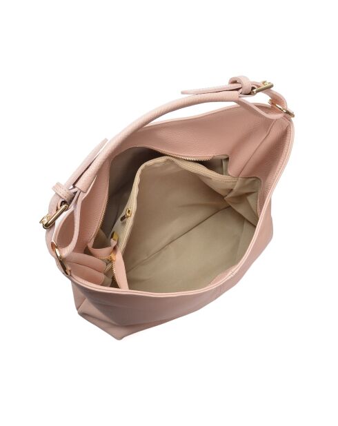 Sac porté épaule en cuir rosa - 28x44x14 cm