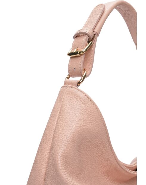 Sac porté épaule en cuir rosa - 28x44x14 cm