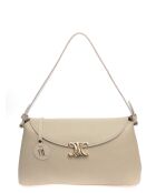 Bolso de piel beige - 17x34x11 cm
