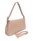 Sac à main en cuir poudre - 17x34x11 cm